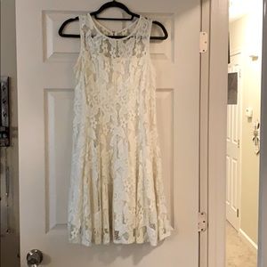 Beige cocktail dress